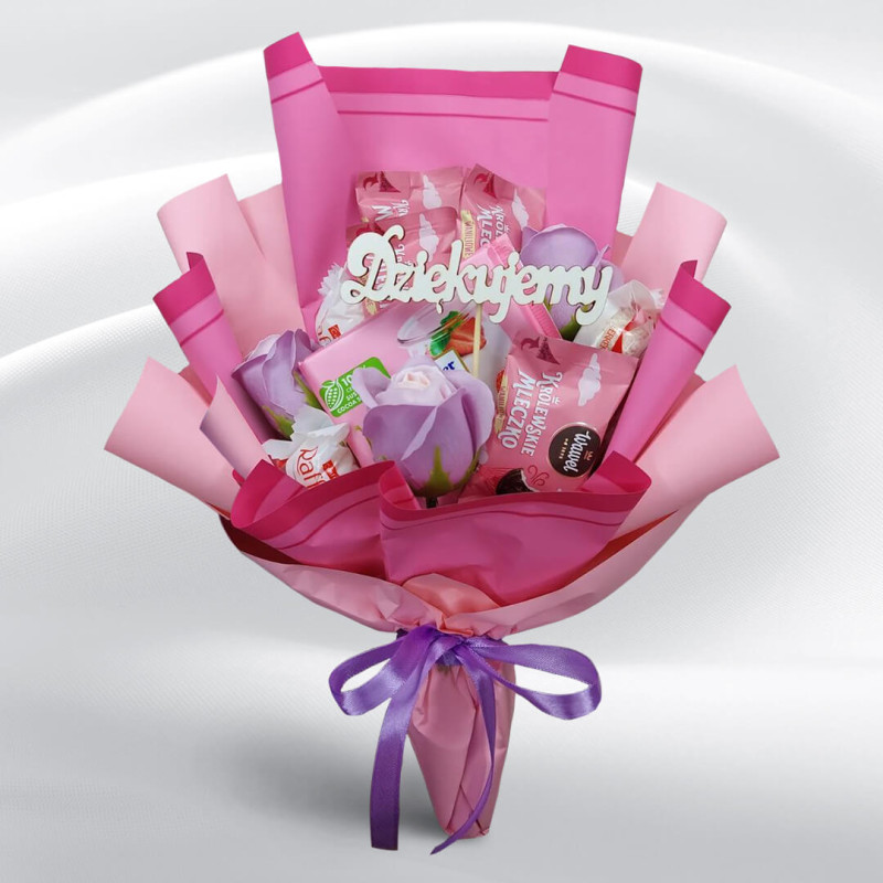BS-10-Bouquet of sweets for Teacher pink